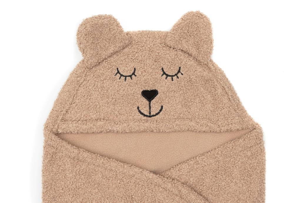 Jollein Einschlagdecke für Babyschale Bear Boucle Biscuit Bis zu 55% Rabatt
