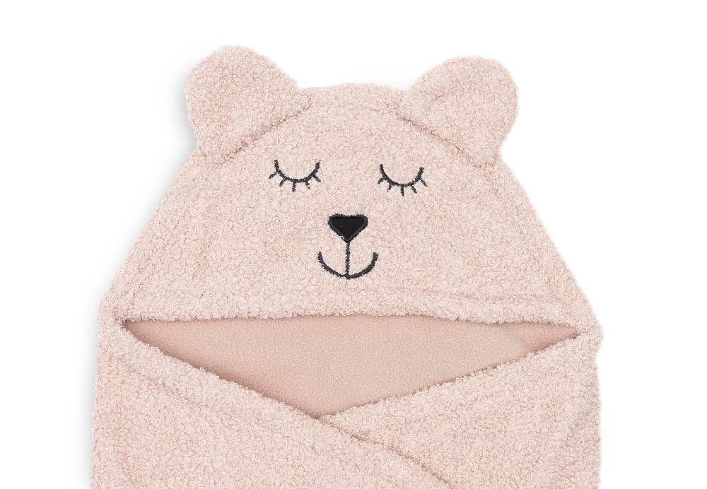 Jollein Einschlagdecke für Babyschale Bear Boucle Wild Rose Discount Store für neue Produkte
