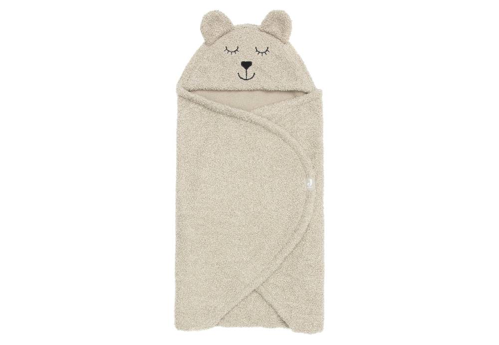 Jollein Einschlagdecke für Babyschale Bear Boucle Olive Green Nur noch ein Tag übrig