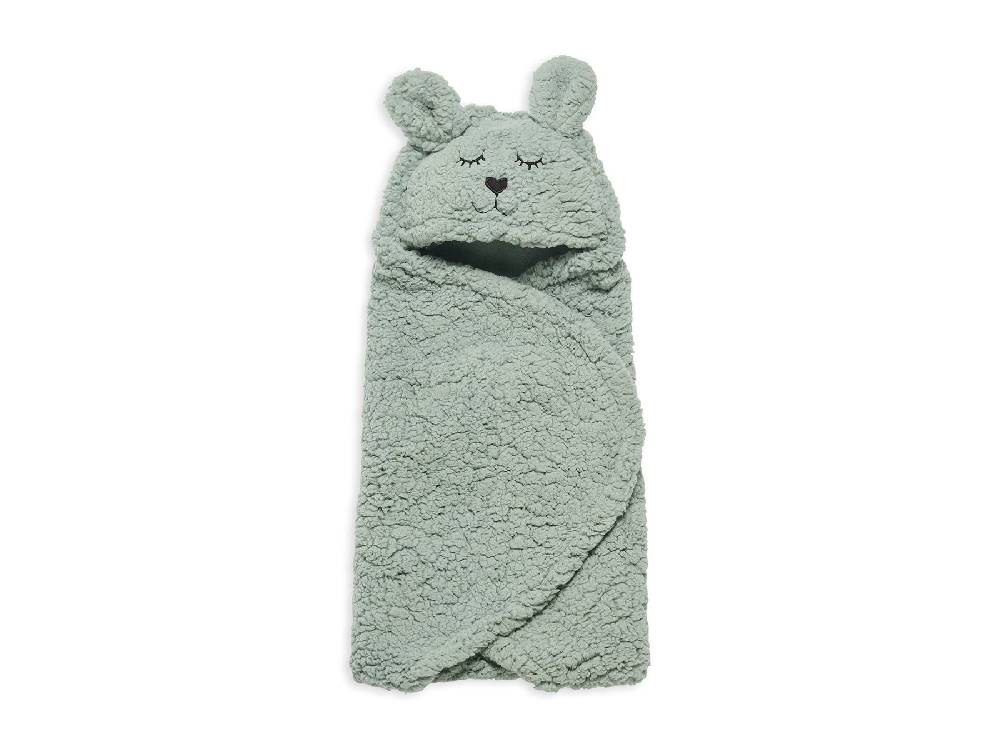 Jollein Einschlagdecke für Babyschale Bunny Ash Green 50% Rabatt mit kostenlosem Versand