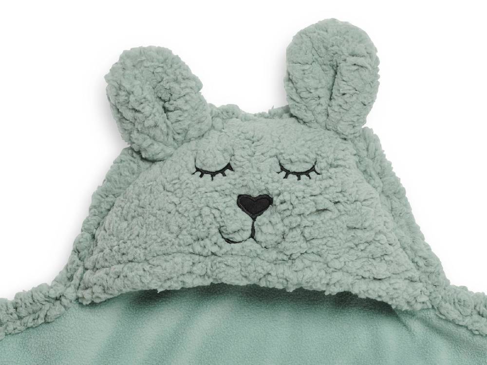 Jollein Einschlagdecke für Babyschale Bunny Ash Green 50% Rabatt mit kostenlosem Versand
