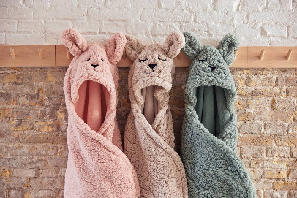 Jollein Einschlagdecke für Babyschale Bunny Ash Green 50% Rabatt mit kostenlosem Versand