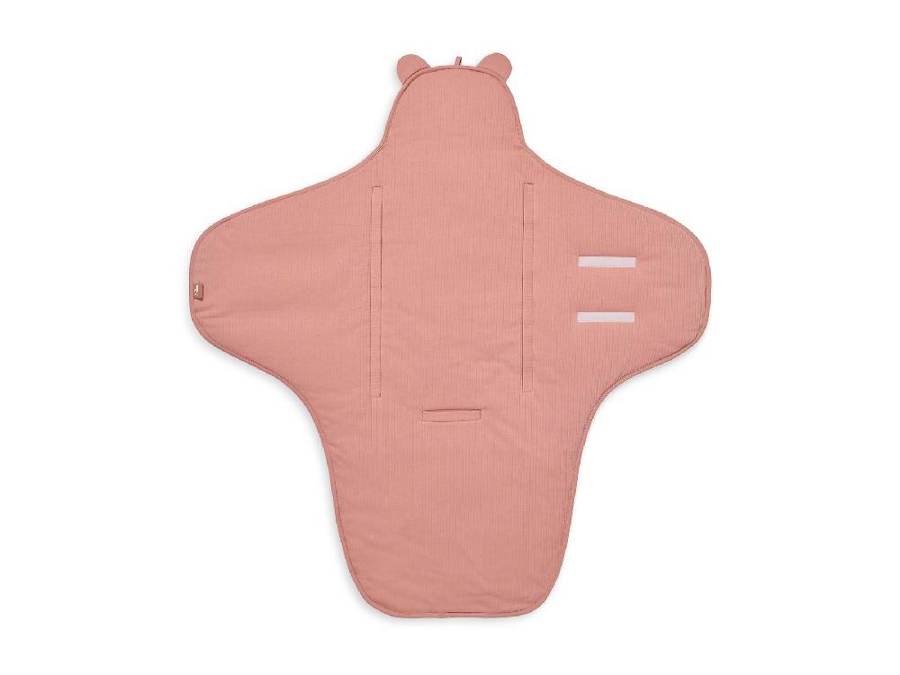 Jollein Einschlagdecke für Babyschale Basic Stripe Rosewood Kostenloser Versand international