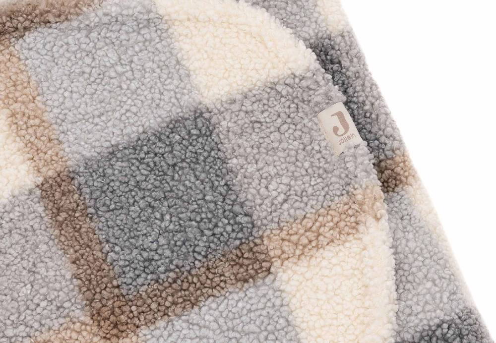 Jollein Einschlagdecke für Babyschale Bunny Check - Boucle Fabrikladen