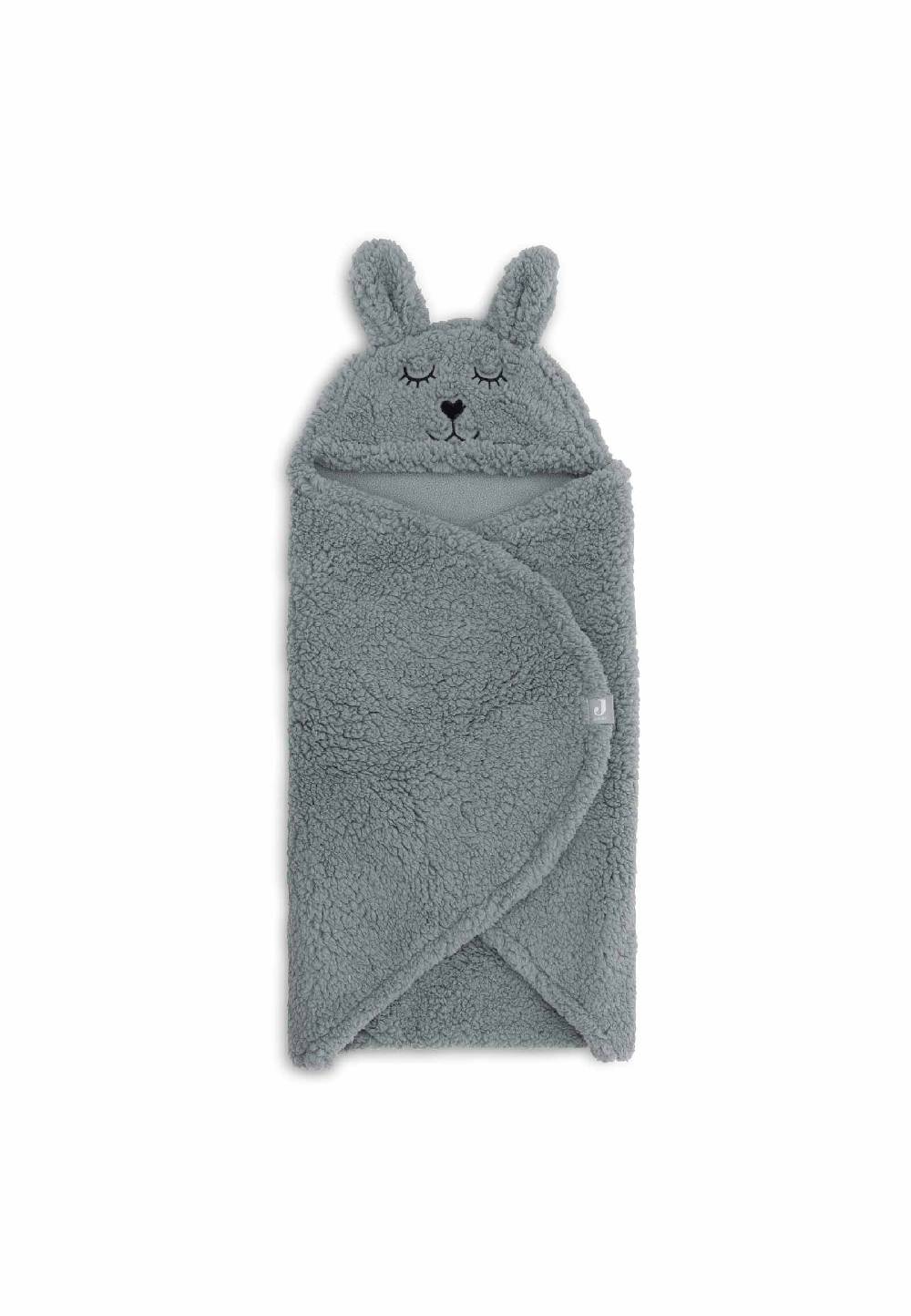 Jollein Einschlagdecke für Babyschale Bunny - Sea Green Begrenzt auf 3 Tage