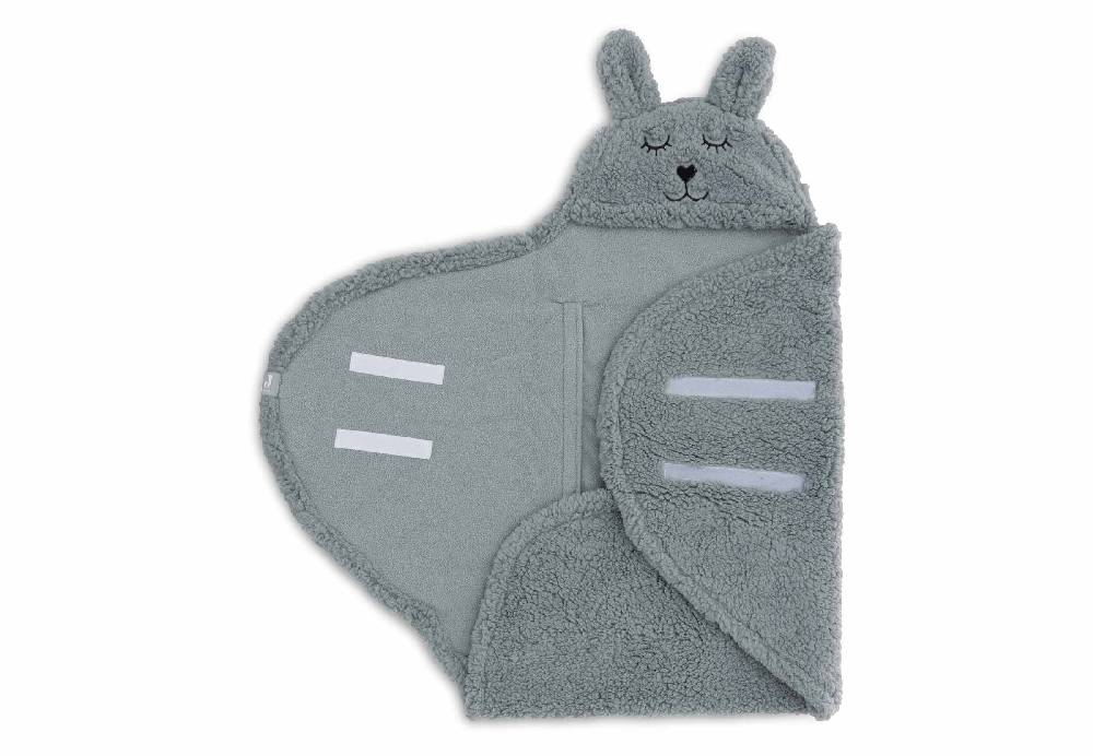 Jollein Einschlagdecke für Babyschale Bunny - Sea Green Begrenzt auf 3 Tage