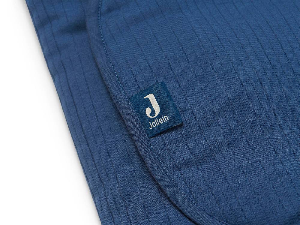 Jollein Einschlagdecke für Babyschale Basic Stripe Jeans Blue Im Verkauf