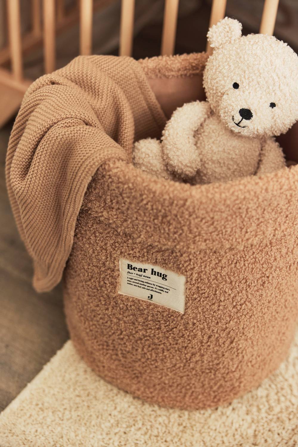 Jollein Aufbewahrungskorb Boucle Biscuit Online