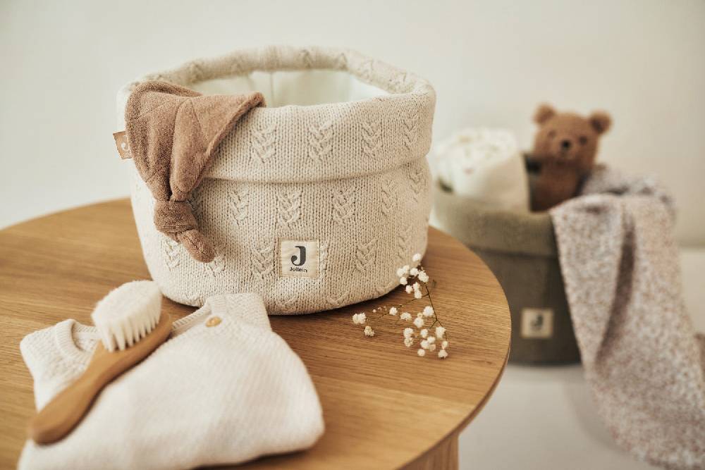 Jollein Pflegekörbchen Grain Knit Oatmeal Outlet