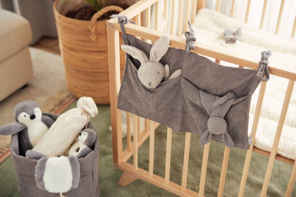 Jollein Pflegekörbchen Corduroy Storm Grey Günstiger Verkauf
