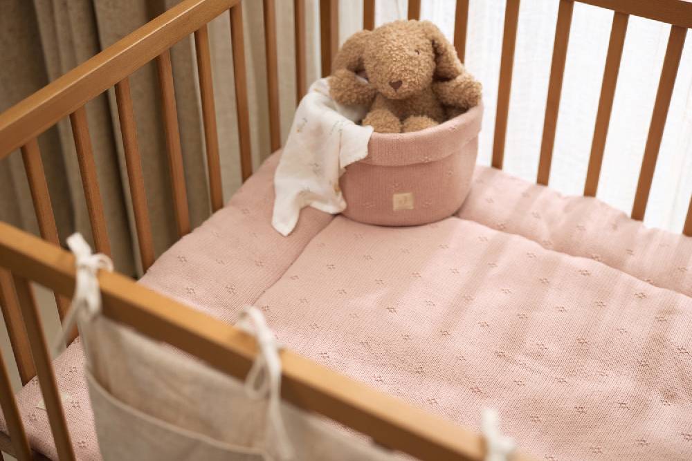 Jollein Pflegekörbchen Cosy Knit - Wild Rose Limitierter Zeitrabatt