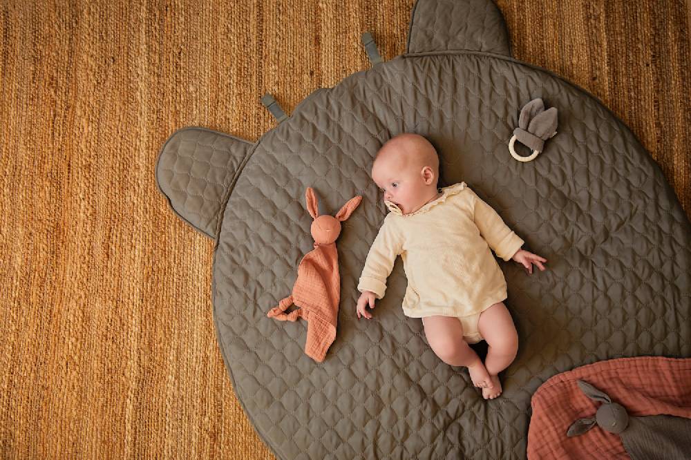 Jollein Krabbeldecke Ø 110cm Storm Grey Sonderangebot