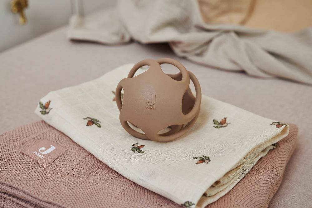 Jollein Ball aus Silikon Ø 9,5cm Silicone Biscuit Großer Ausverkauf