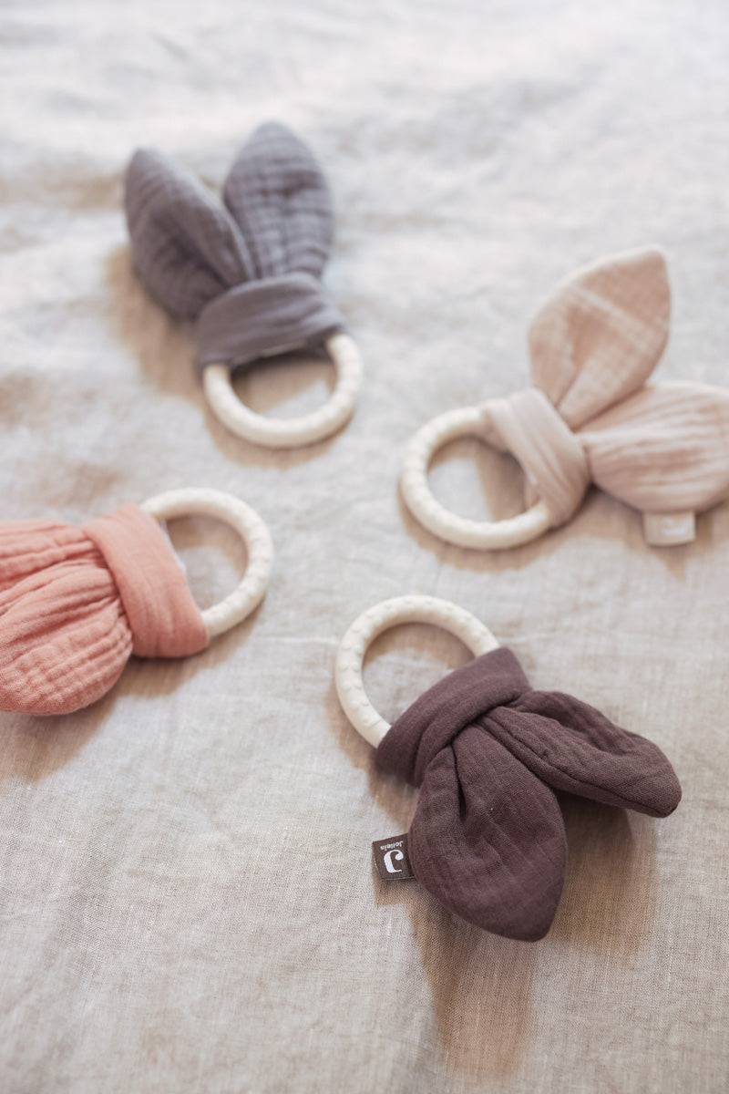Jollein Beißring Silikon Bunny Ears Chestnut Muttertagsangebot