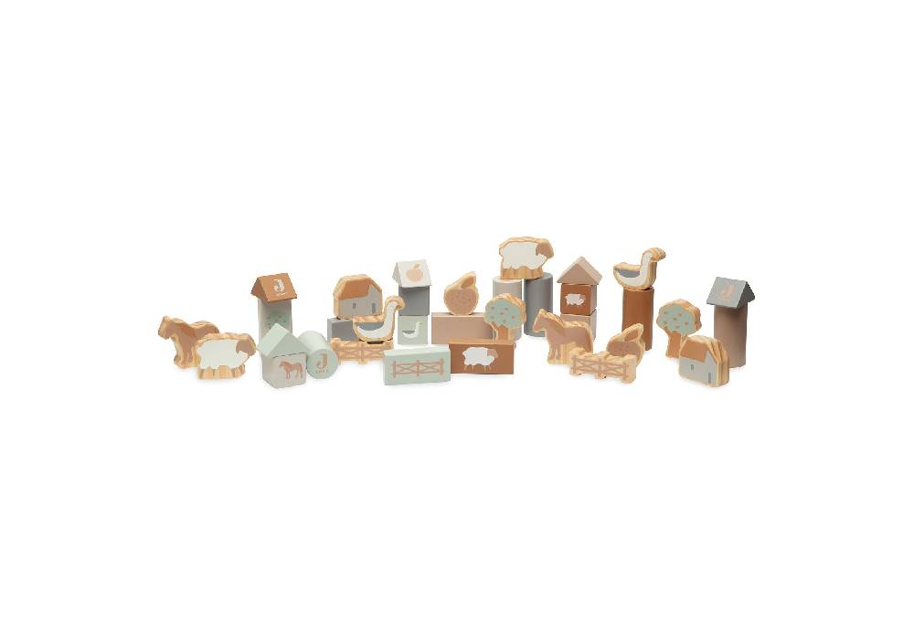 Jollein Spiel-Würfel aus Holz Farm Online Outlet