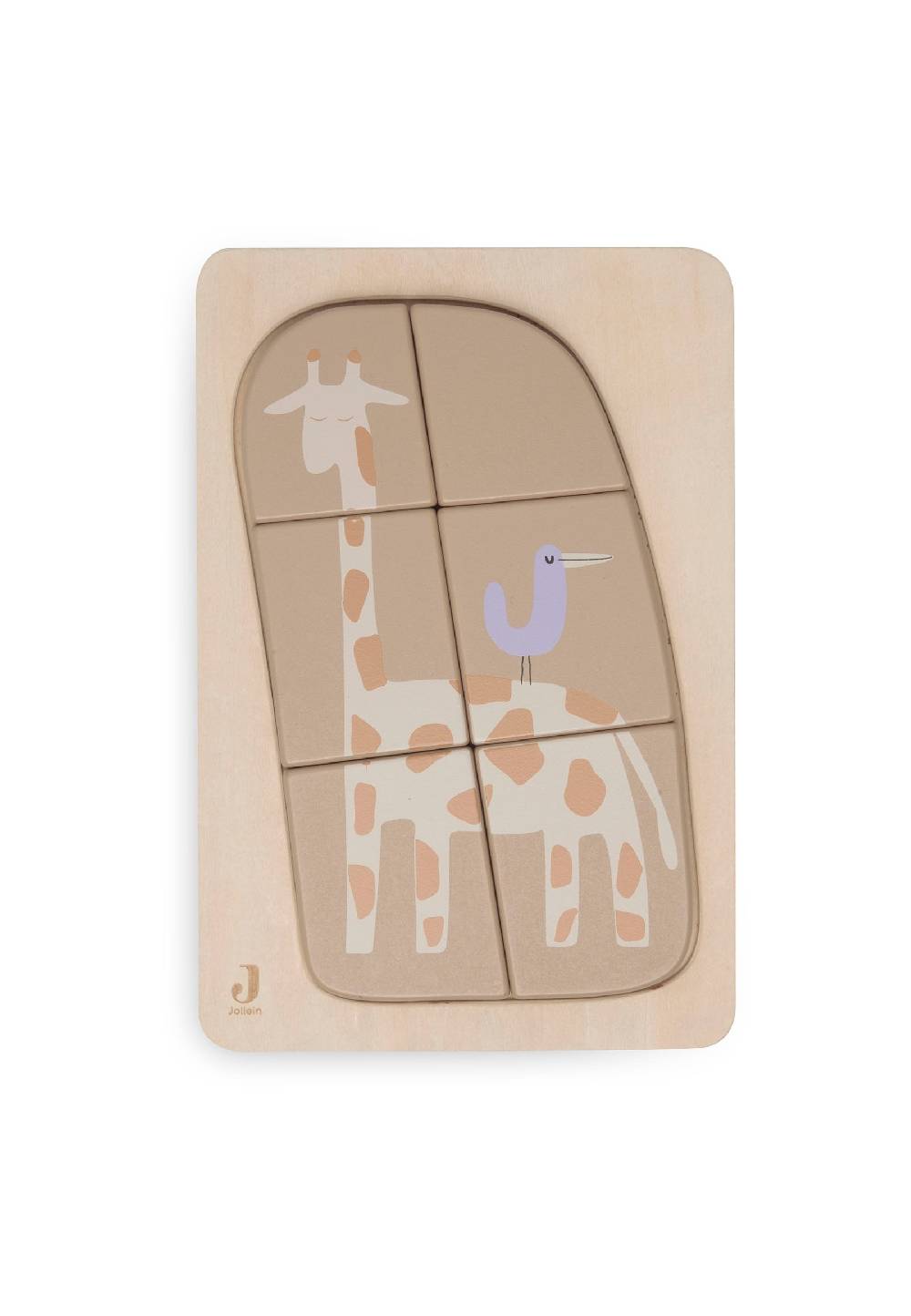 Jollein Puzzle aus Holz - Jungle Jambo - Giraffe Kauf eins, bekomm eins gratis