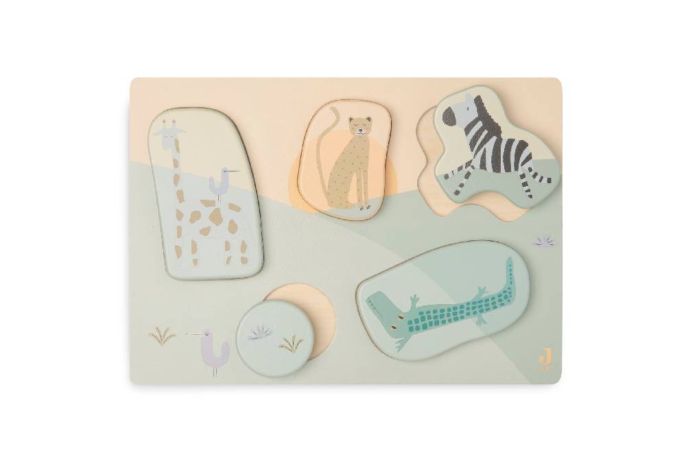 Jollein Puzzle aus Holz - Jungle Jambo Sonderangebote