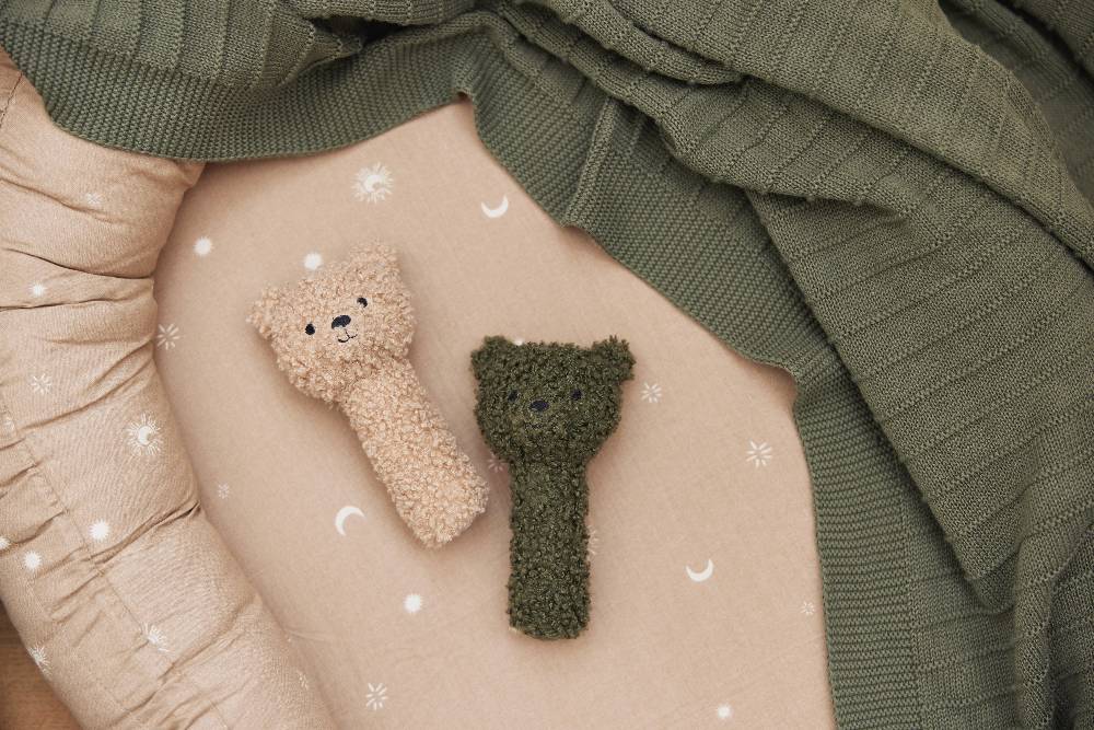 Jollein Rassel Teddy Bear Leaf Green Limitierter Zeitrabatt