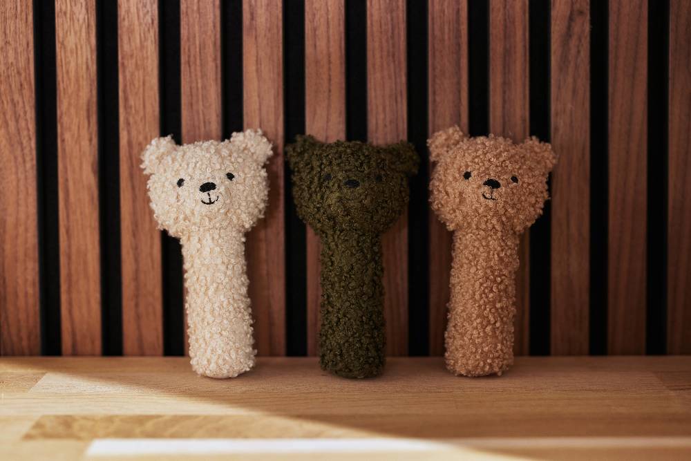 Jollein Rassel Teddy Bear Leaf Green Limitierter Zeitrabatt