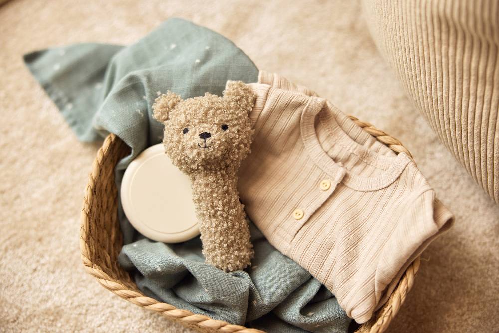 Jollein Rassel Teddy Bear - Olive Green Günstig kaufen