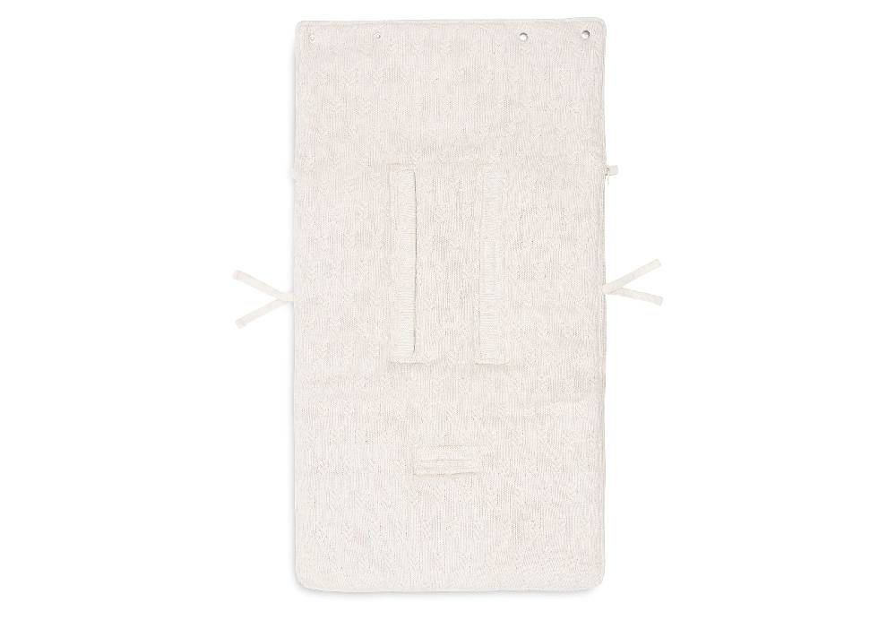 Jollein Fußsack gruppe 0+ 3/5 punkte Grain Knit Oatmeal Große Rabatte