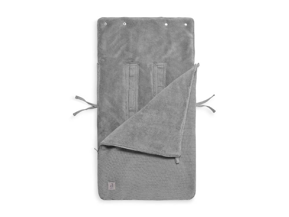 Jollein Fußsack gruppe 0+ 3/5 punkte Basic Knit Stone Grey Neuheiten