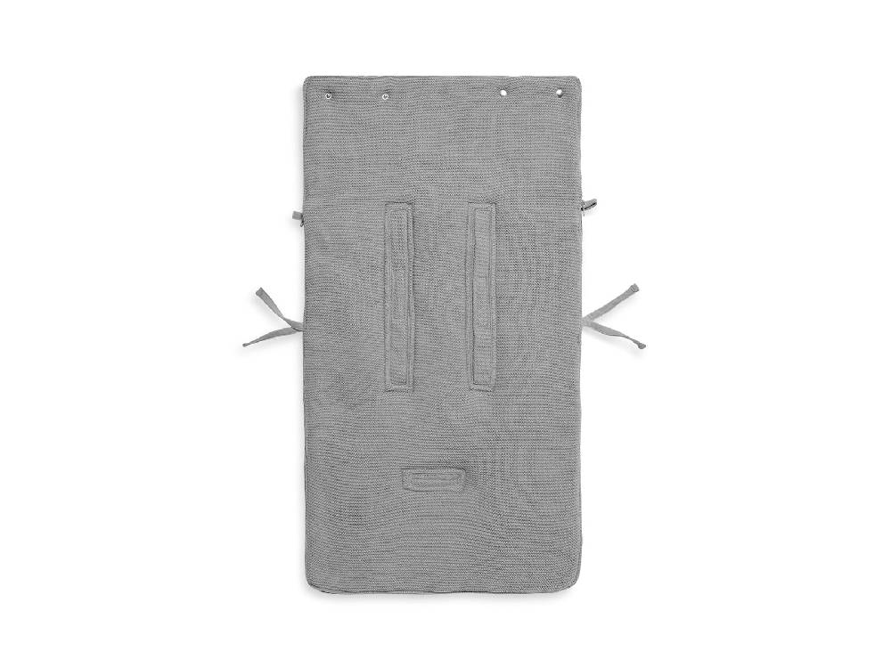 Jollein Fußsack gruppe 0+ 3/5 punkte Basic Knit Stone Grey Neuheiten