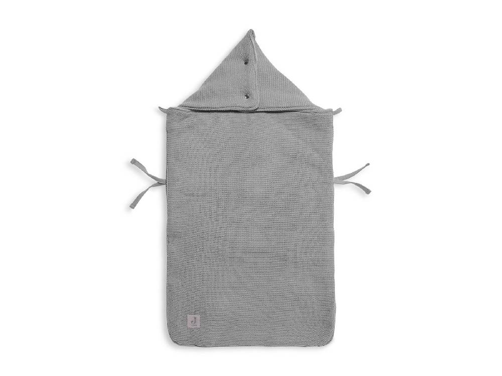 Jollein Fußsack gruppe 0+ 3/5 punkte Basic Knit Stone Grey Neuheiten