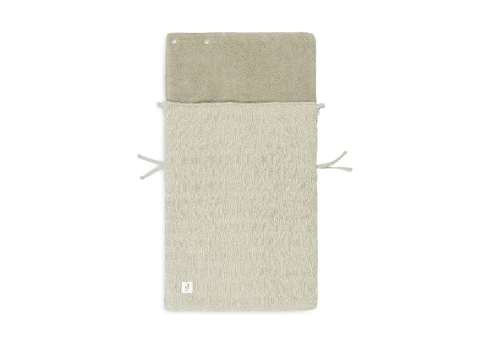 Jollein Fußsack gruppe 0+ 3/5 punkte Grain Knit Olive Green Sonderangebote