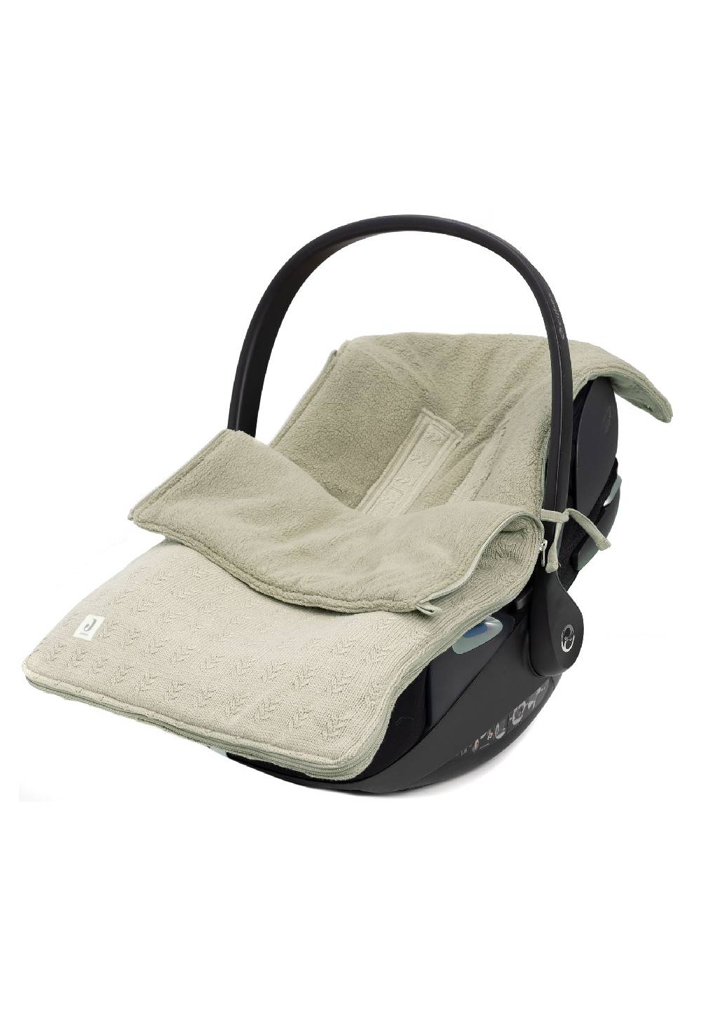 Jollein Fußsack gruppe 0+ 3/5 punkte Grain Knit Olive Green Sonderangebote