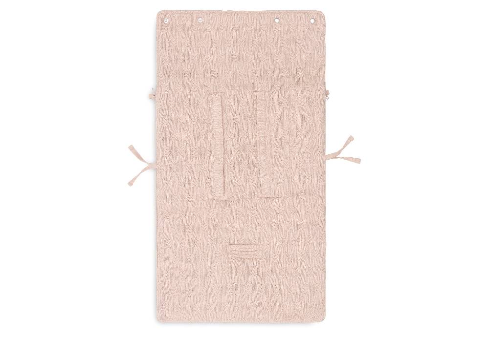 Jollein Fußsack gruppe 0+ 3/5 punkte Grain Knit Wild Rose Tiefpreis