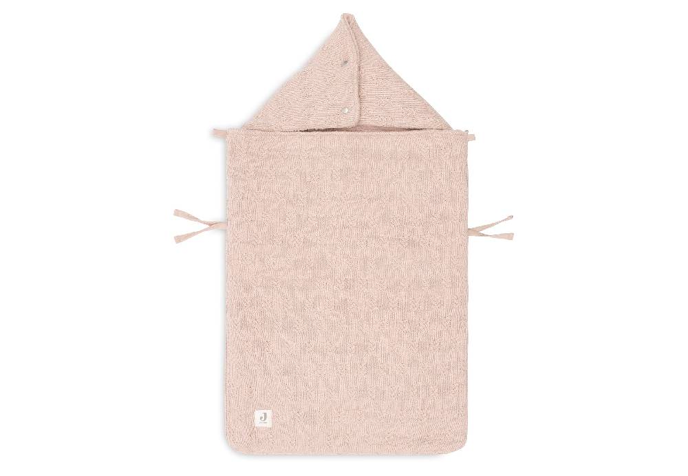Jollein Fußsack gruppe 0+ 3/5 punkte Grain Knit Wild Rose Tiefpreis