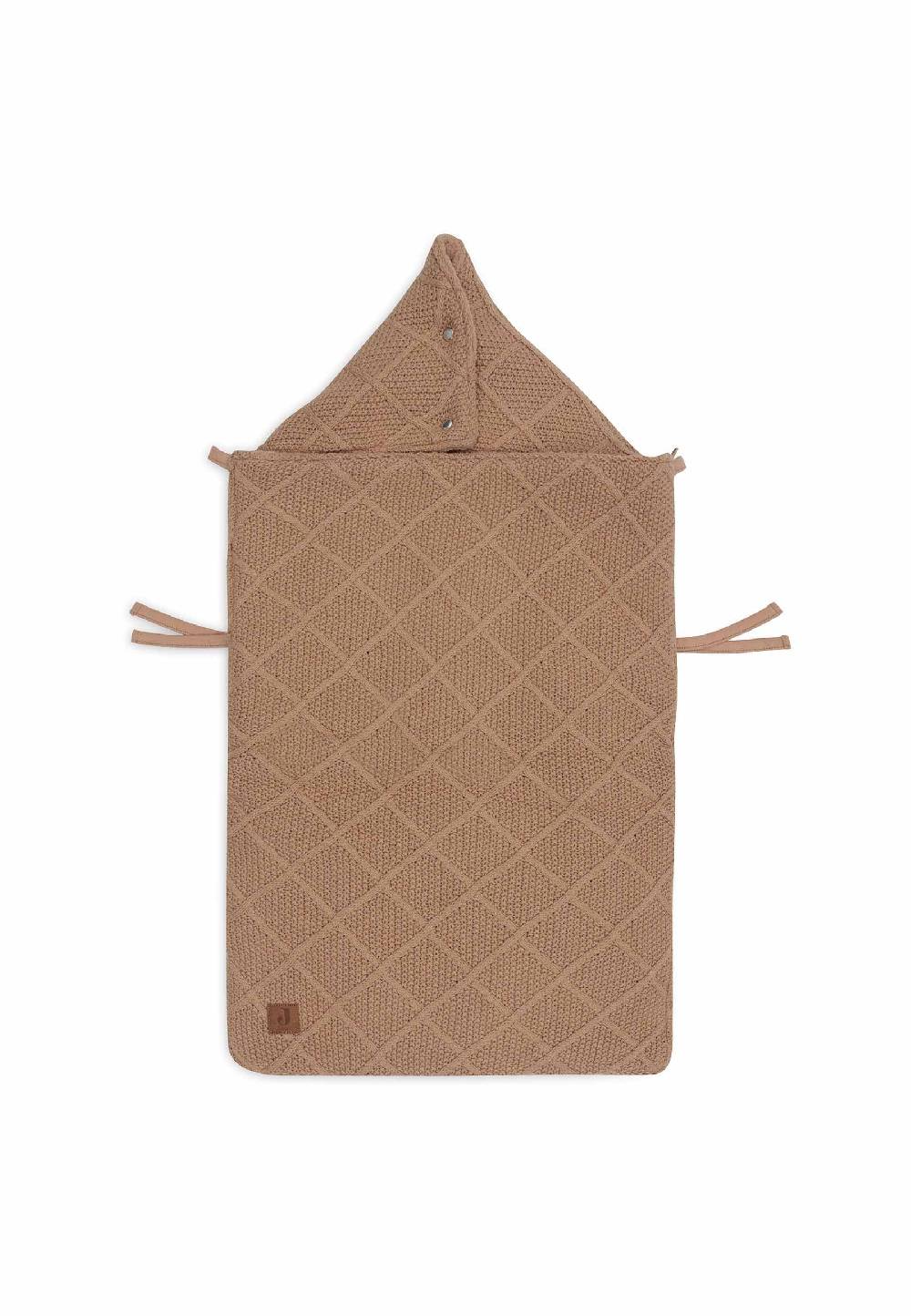 Jollein Fußsack Gruppe 0+ 3/5 Punkte Check Knit - Biscuit Begrenzte Freigabe