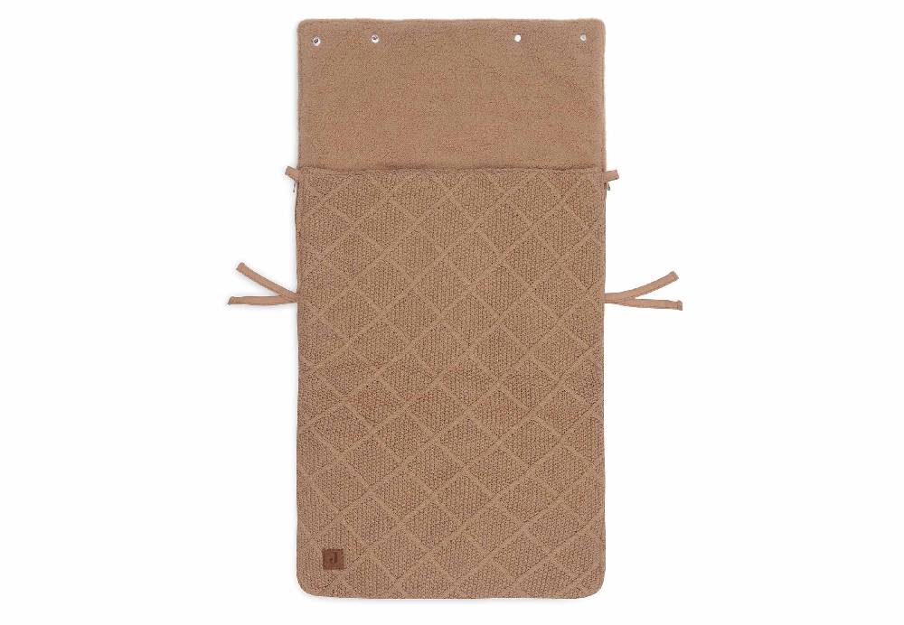 Jollein Fußsack Gruppe 0+ 3/5 Punkte Check Knit - Biscuit Begrenzte Freigabe
