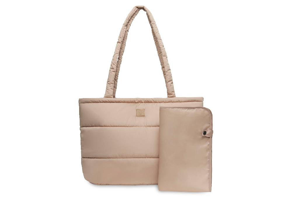 Jollein Wickeltasche Puffed bag Biscuit 50% Rabatt mit kostenlosem Versand