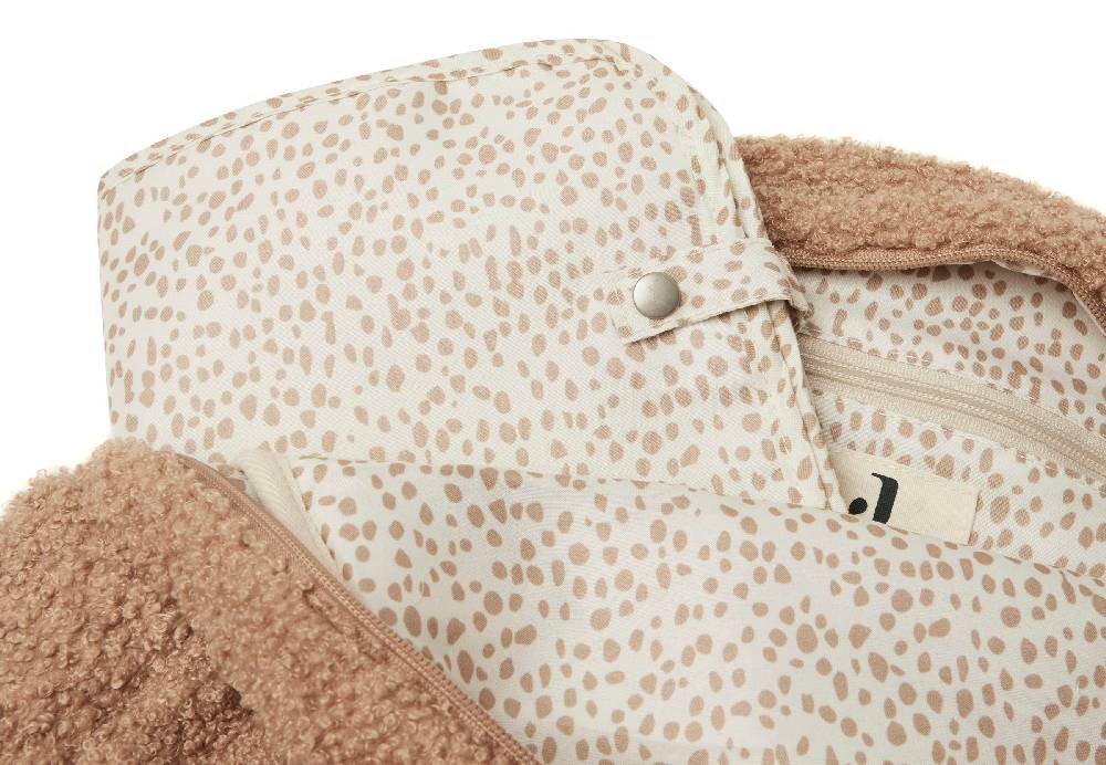Jollein Wickeltasche Rucksack Boucle Biscuit Fabrikladen
