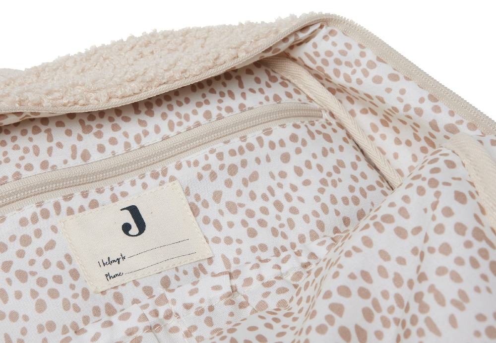Jollein Wickeltasche Rucksack Boucle Naturel Begrenzt auf 3 Tage