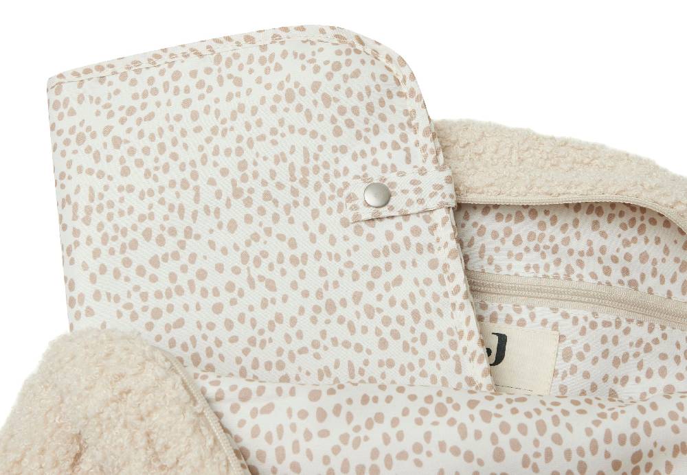 Jollein Wickeltasche Rucksack Boucle Naturel Begrenzt auf 3 Tage