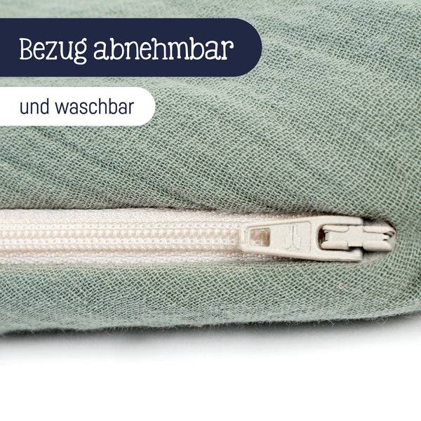 Julius Zöllner Stillkissen aus Baumwollmusselin, grün VIP-Rabatte