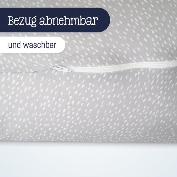 Julius Zöllner Jersey Stillkissen Tiny Squares Grey Wochenangebot