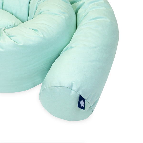 Julius Zöllner Bettschlange uni aqua mint 50% Rabatt mit kostenlosem Versand