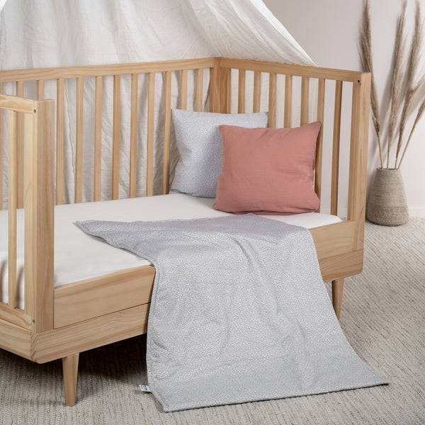 Julius Zöllner Jerseydecke gefüttert, Tiny Squares Grey Sonderangebot