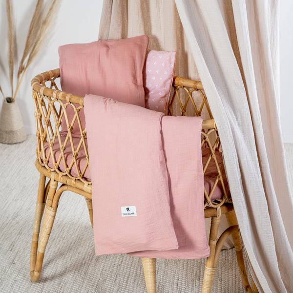 Julius Zöllner Bettwäsche aus Baumwollmusselin, Dusty Rose Vierteljährliche Förderung
