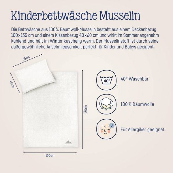 Julius Zöllner Bettwäsche aus Baumwollmusselin, Ivory Nur noch ein Tag übrig