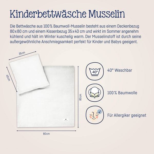 Julius Zöllner Bettwäsche aus Baumwollmusselin, Ivory Nur noch ein Tag übrig