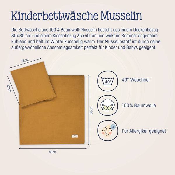 Julius Zöllner Bettwäsche aus Baumwollmusselin, Zimt Clearance-Verkauf