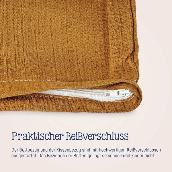 Julius Zöllner Bettwäsche aus Baumwollmusselin, Zimt Clearance-Verkauf