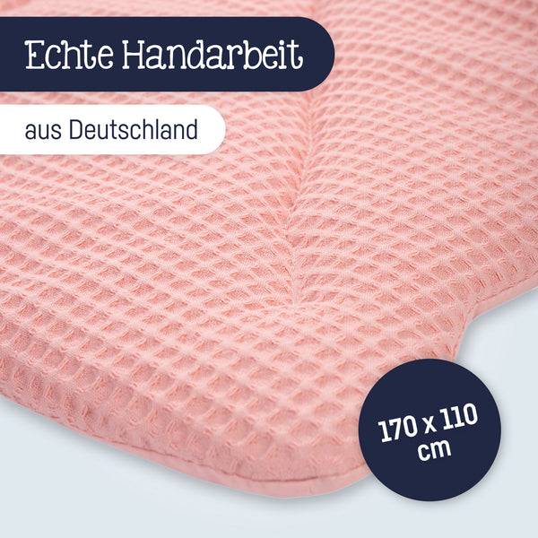 Julius Zöllner Krabbeldecke Blatt, Waffelpiqué Blush Outlet