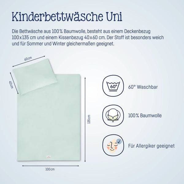 Julius Zöllner Bettwäsche, Uni Aqua Mint Bis zu 60% Rabatt