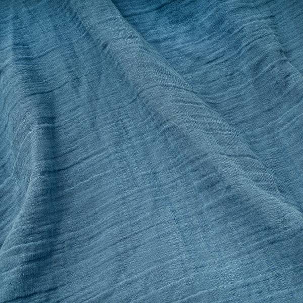 Julius Zöllner Kuscheldecke aus Baumwollmusselin, Blau Black Friday Preise